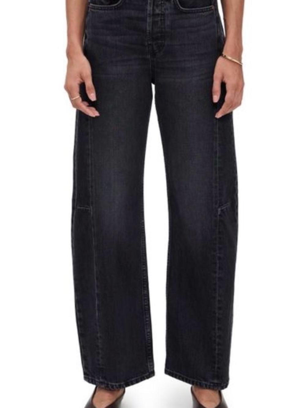 B SIDES Slim Lasso Jeans in Stil Black Size 30